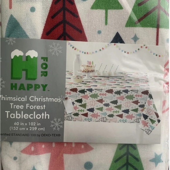 Brand, new Bed Bath, and Beyond Christmas tablecloth 60x102” - Picture 3 of 3